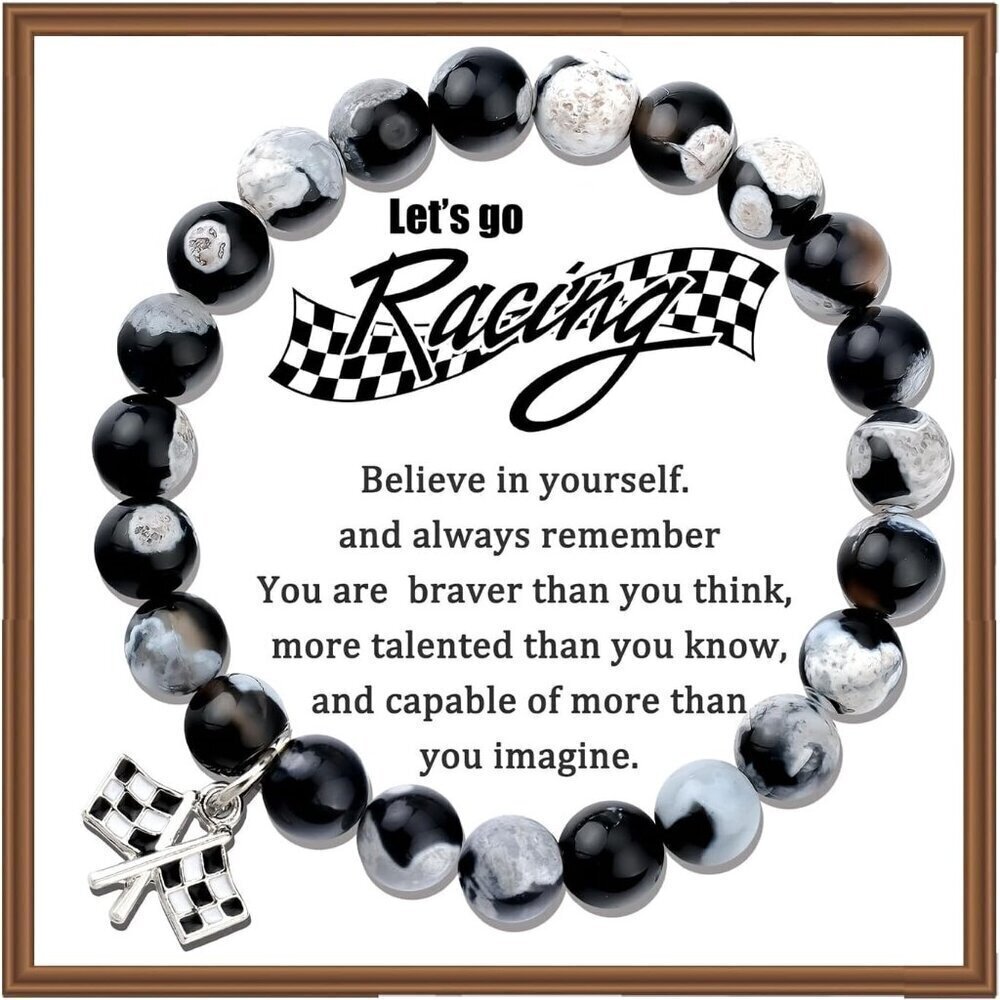 Racing Flags Bracelet Checkered Flag Gift for Motorsport Fans Durable Stylish